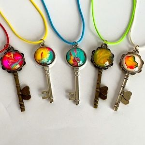 Pick one of various key necklaces